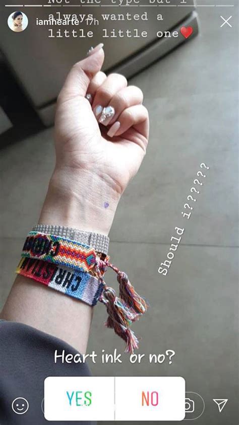 Heart Evangelista Got A Tattoo For The First Time And It S So Dainty Preview