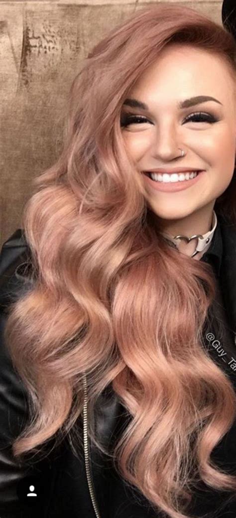 Lovely Beautiful Rose Gold Hair Color Ideas Trend Https