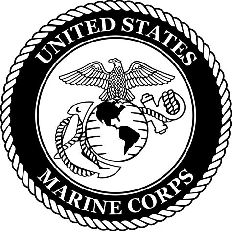 Usmc Logo Black And White