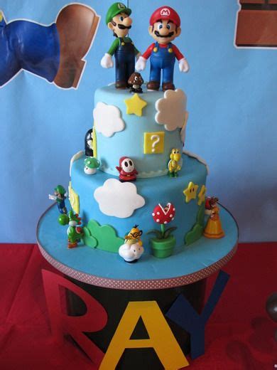 Super Mario Brothers Birthday Party Ideas Con Immagini Torte Di