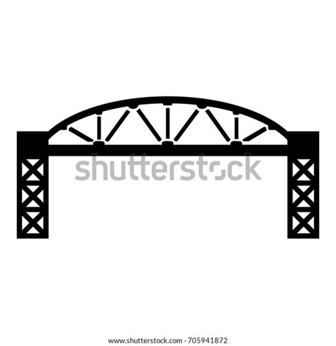 Metal Bridge Icon Simple Illustration Metal Stock Vector Royalty Free