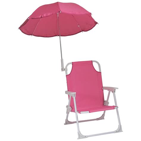 pink beach and camping chairs at