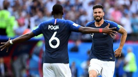 France's olivier giroud, steven nzonzi, presnel kimpembe and corentin tolisso celebrated on friday after beating uruguay to advance to the world cup semifinals.credit.kirill kudryavtsev/agence. France vs. Uruguay: A Battle Between Two Immovable Objects ...