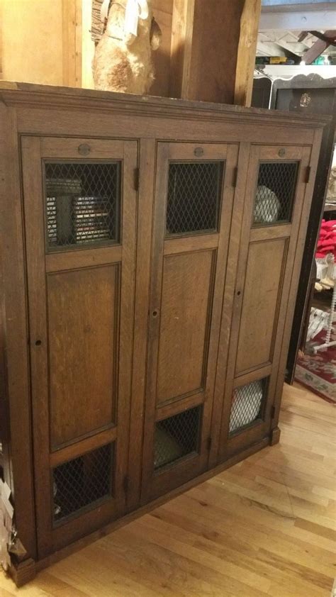 Antique School Wooden Gym Lockers Obnoxious Antiques
