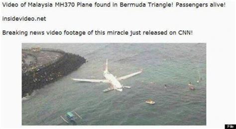Missing Plane Mh370 Found Nope Facebook Scams Dupe Thousands With Fake Pics Huffpost Uk