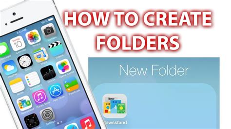 How To Create Folders Iphone 5s5c 6 And 6 Plus Ipad And Ipod Touch