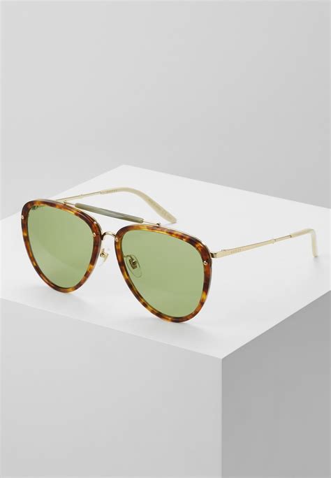 gucci sunglasses havana gold coloured green brown zalando ie
