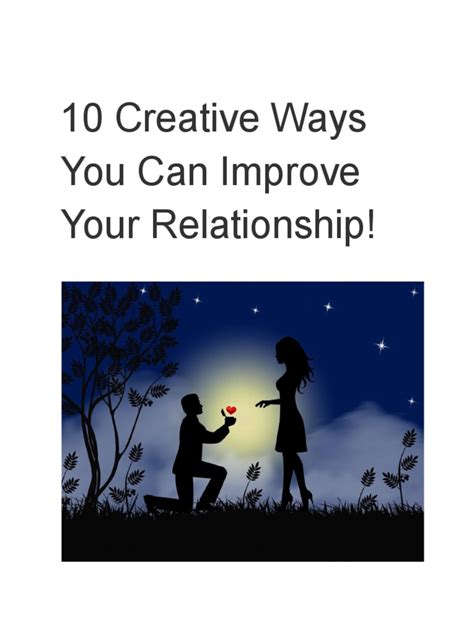 10 Creative Ways You Can Improve Your Relationship Pdf Forgiveness Love
