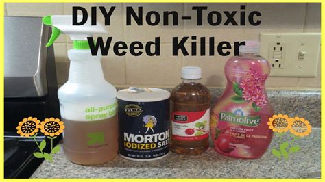 This diy weed killer's ingredients are inexpensive and may already be waiting in your pantry. DIY Non-Toxic Weed Killer - Quick & Super Easy! - YouTube