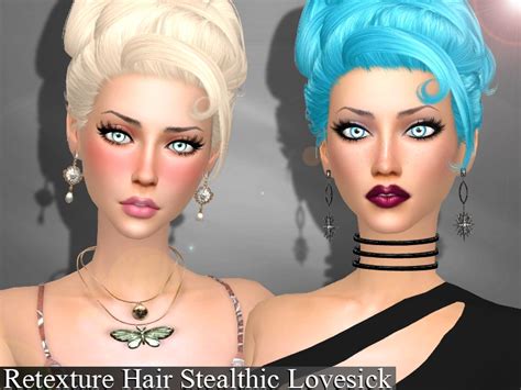 The Sims Resource Genius Retexture Hair Stealthic Lovesickneed Mesh