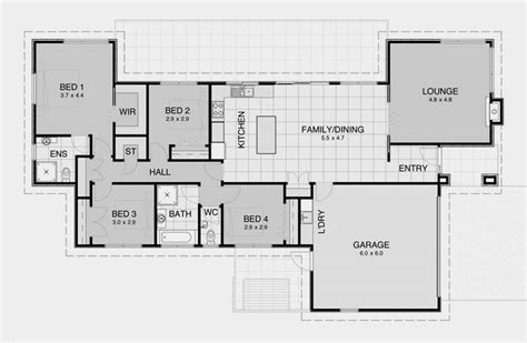 Simple One Story House Plans Storey Home Floor Plan House Plans 67300