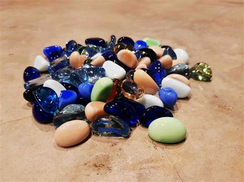 Aquarium Decorative Glass Stones Igs 015 Blue Ocean Aquarium