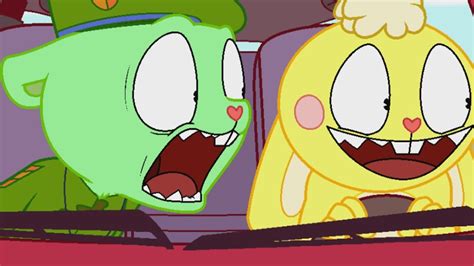 Flippy And Cuddles In A Car Happy Tree Friends Youtube