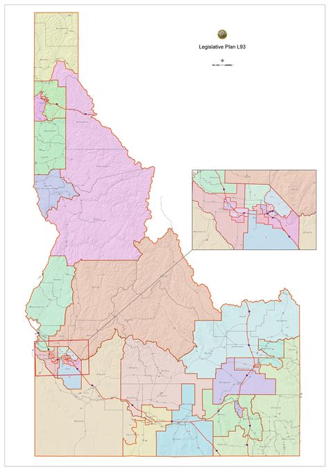 2016 Political Map Of Countys Idaho Map