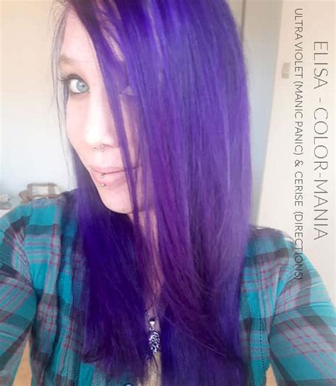 coloration cheveux ultra violet manic panic color mania
