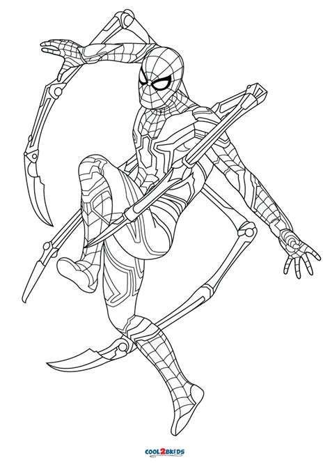 Iron Spider Colouring Pages