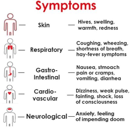 Common Signs And Symptoms Of Anaphylaxis Major Allergic Reaction