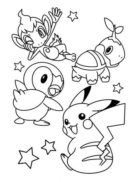 These pokemon coloring pages allow kids to accompany their favorite characters to an adventure land. Pokemon Coloring Pages Free Download