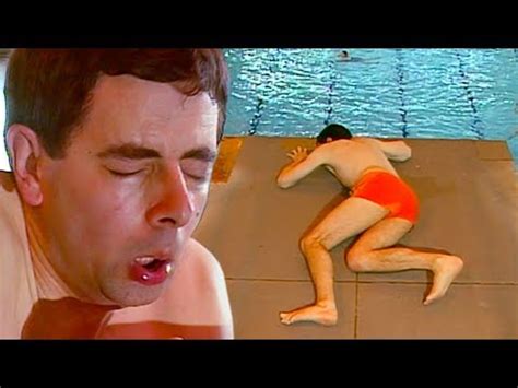 Mr Bean Swimming Pool Blunders English ESL Video Lessons