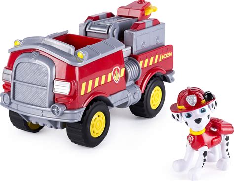 Buy Paw Patrol Marshalls Forest Fire Truck Vehicle Figure And
