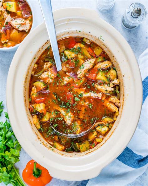 Eat Clean With This Hearty Slow Cooker Chicken Stew Clean Food Crush