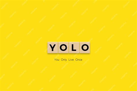 Premium Photo You Only Live Once Yolo Banner Letter Tiles On