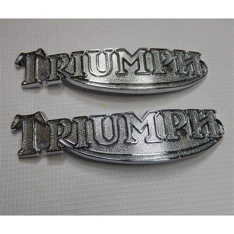 Triumph Classic Motorcycle Triumph T140 T160 Tank Badges Pair Oem No