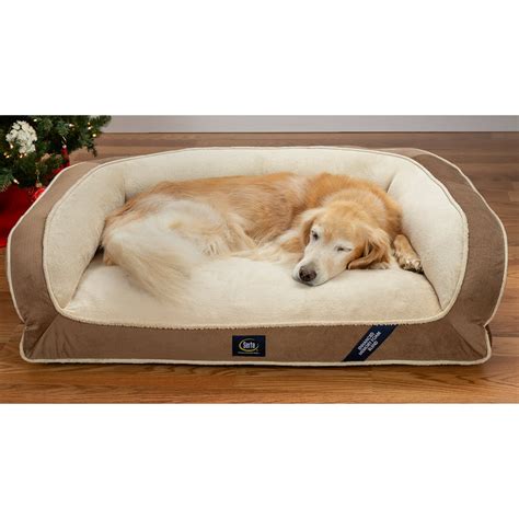 Sertapedic Memory Foam Couch Extra Large Pet Bed Brown 44l Walmart