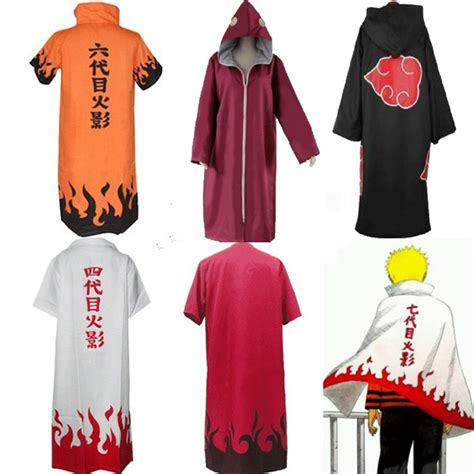 Anime Naruto Uzumaki 4th 6 Th 7th Hokage Cosplay Cape Cloak Dust Coat