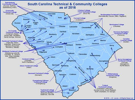 Maybe you would like to learn more about one of these? South Carolina Education - Community / Technical Colleges as of 2016