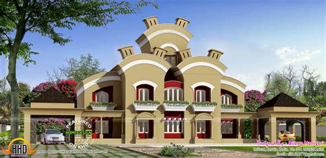 Arabic Model House In India Kerala Home Design And Floor Plans 9k