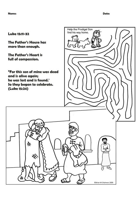 Easter basket printable coloring pages. Parable of the Lost Sons | Prodigal son, Prodigal ...