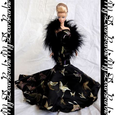 Elegant black evening gown | Black evening gown, Evening gowns, Barbie