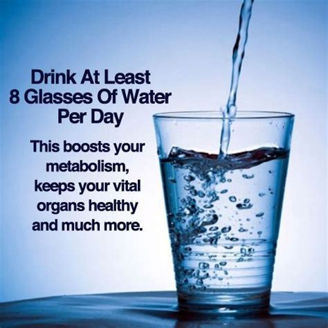 Stay Hydrated And Boost Your Metabolism With 8 Glasses Of Water A Day