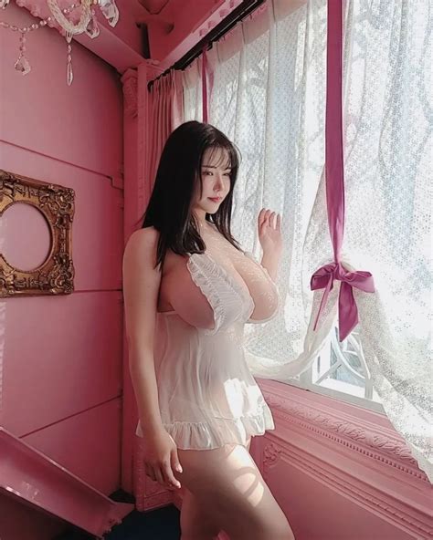 okita anri white lingerie highres photo medium 1girl asian black hair breasts brown