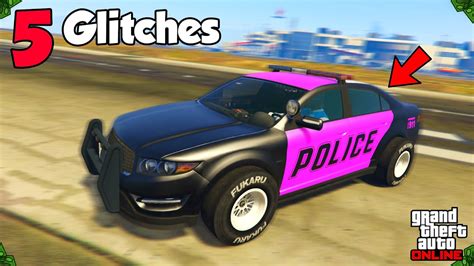 5 Fun Glitches In Gta 5 Online Modded Cop Car Secret Location And More