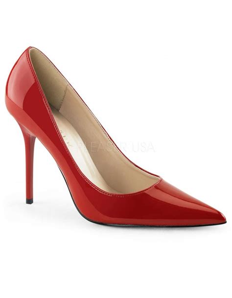 Red Classique Pointed Toe Pump