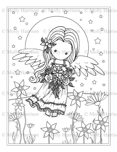 Terms of use for digital coloring pages and coloring books ***all coloring pages posted exclusively on patreon and created by molly harrison are copyright protected and must not be shared in any way unless otherwise specifically allowed by the artist. Molly Harrison Fairy Coloring Pages Sketch Coloring Page