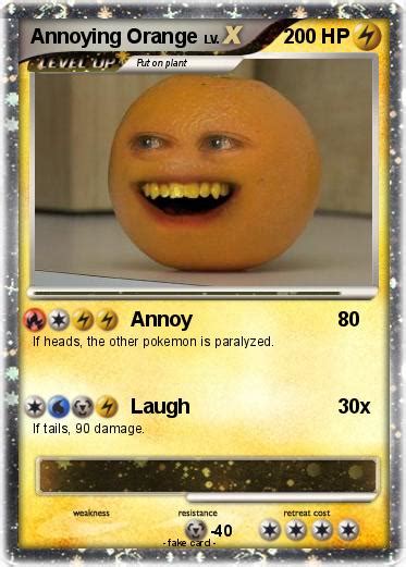 Pokémon Annoying Orange 594 594 Annoy My Pokemon Card