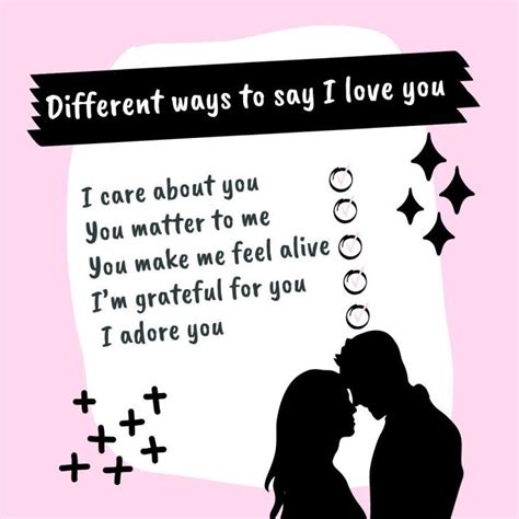 Different Ways To Say I Love You Artofit
