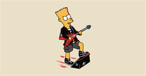 Bart Simpson Rock Bart Simpson Kids T Shirt Teepublic