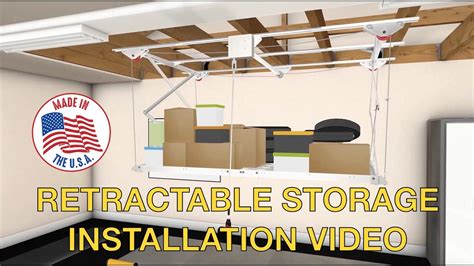 Retractable Syzzor Loft Installation Video E Z Storage Youtube