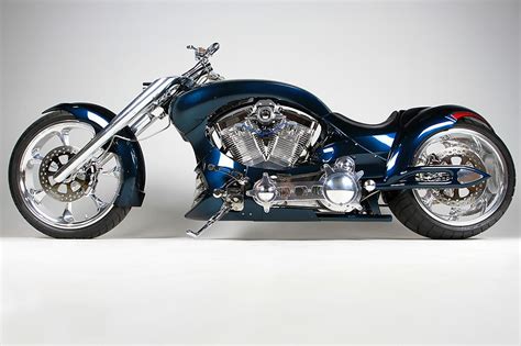 Nice Blue Custom Chopper Motorcycle Custom Motorcycles Custom Chopper