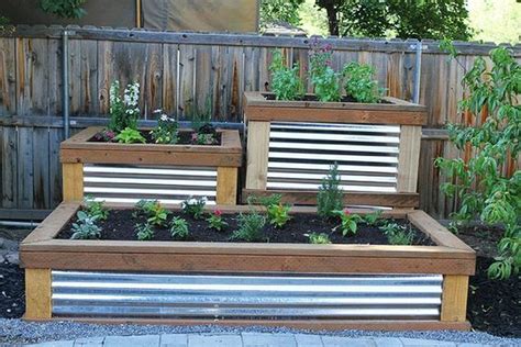 The corrugated metal raised garden bed DIY Roofing Sheet Metal Raised Garden Bed | The garden!
