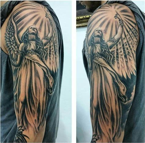 Discover 60 Guardian Angel Shoulder Tattoo Best In Cdgdbentre