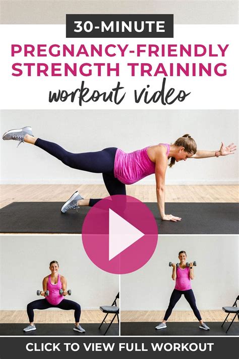 Full Body Dumbbell Workout Pregnancy Workouts Nourish Move Love
