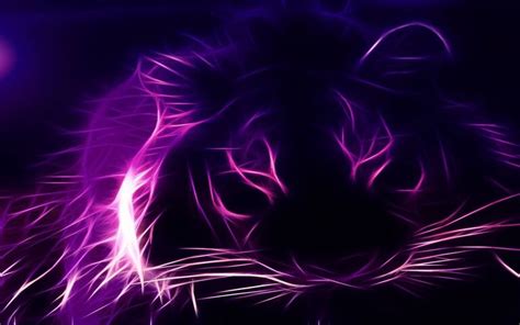 Purple Tiger Fractal Wallpaper Download To Your Mobile From Phoneky