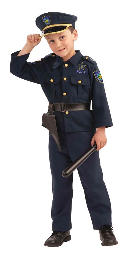 Fancy Dress And Period Costumes Boys Police Officer Costume Us Kids Cop