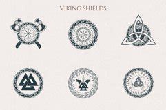 Hand Drawn Viking Runes Symbols Set Nordic Mythology Art