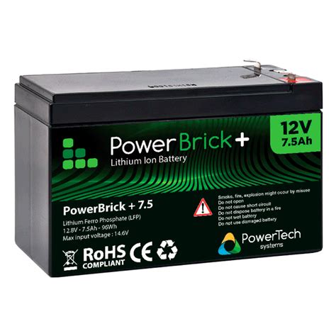 Lithium Ion Battery 12v 75ah Powerbrick High Specslifepo4 Batteries